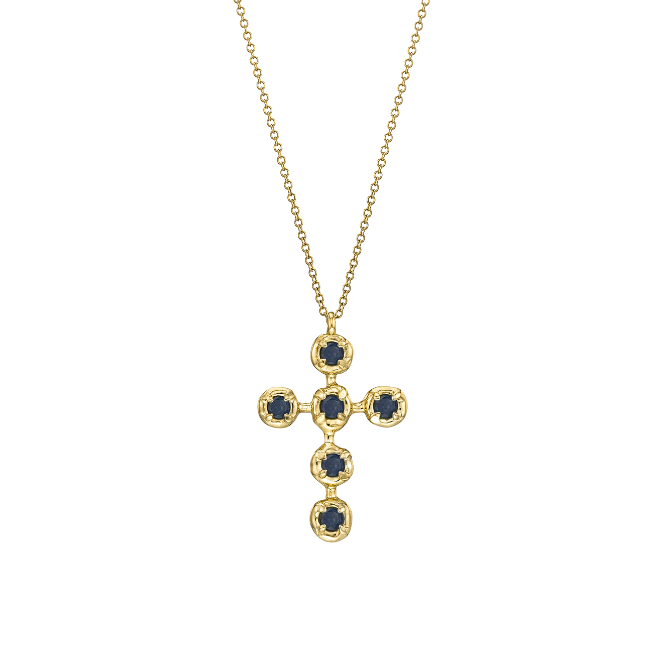 Prostasia Sapphire Cross Necklace
